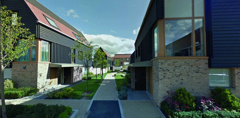 RESIDENTIAL STREET WITH POCKET PARK (before)