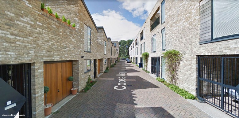 RESIDENTIAL STREET DESIGNED AS MEW (before)