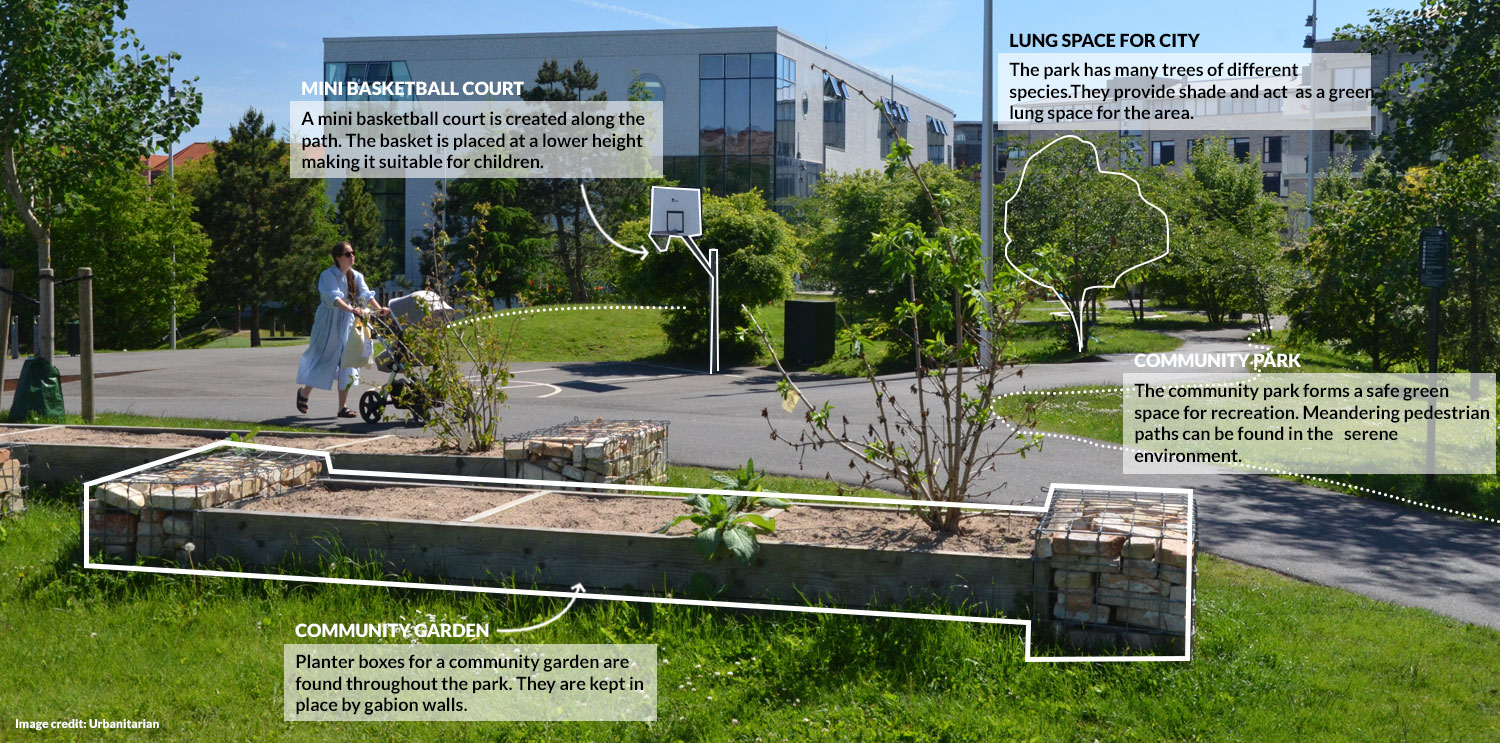 Community park with lush landscape (after)