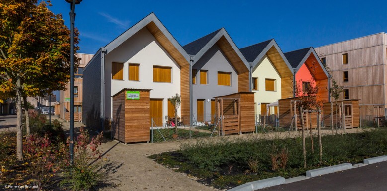 Residential street in agrarian eco-village (before)