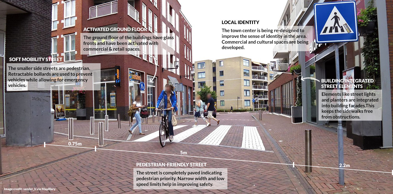 Reinforcing local identity in a historic town center (after)