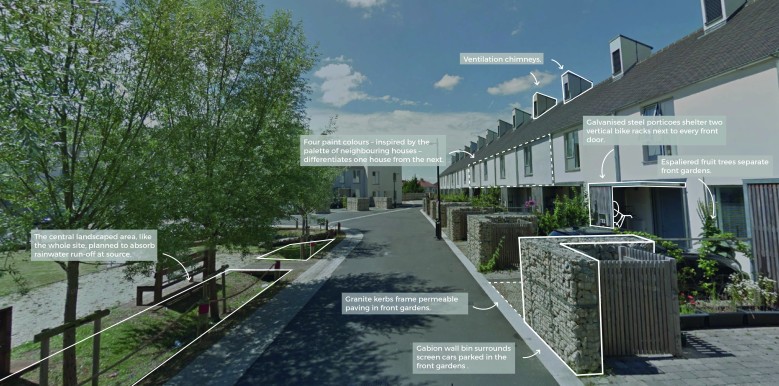 SAFE STREET WITH GABION WALLS (after)