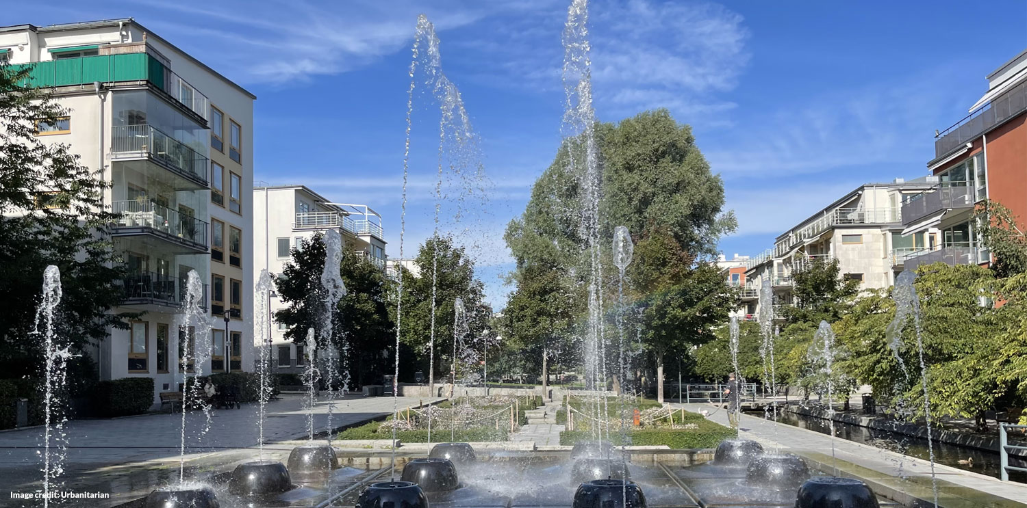 Safe street in an eco-friendly neighbourhood (before)